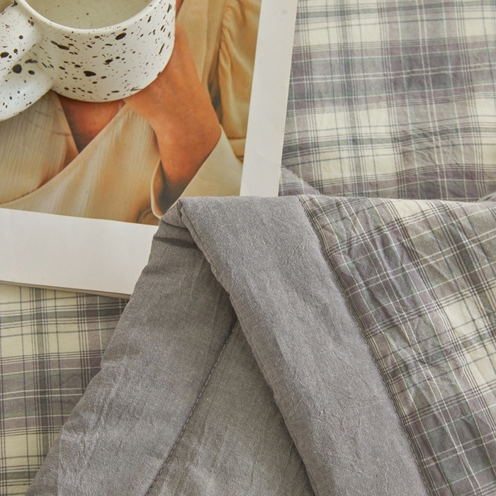 91家纺网 家纺一手货源 找家纺 爱屋及屋 2026新款无印风新疆棉花夏被夏凉被被子被芯 洛可可灰