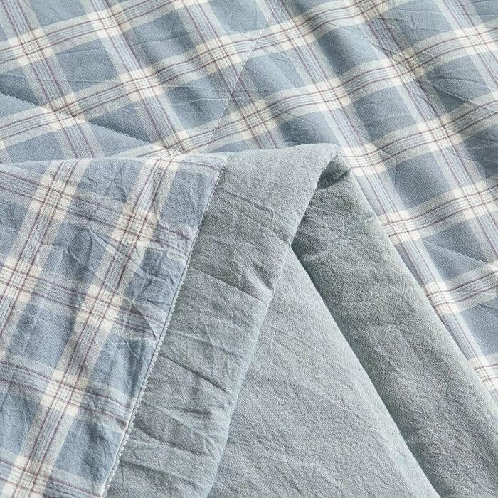 91家纺网 家纺一手货源 找家纺 爱屋及屋 2026新款无印风新疆棉花夏被夏凉被被子被芯 麦田蓝