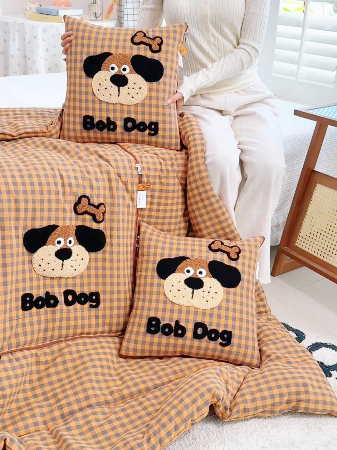 91家纺网 家纺一手货源 找家纺 （总）宝马家纺  2026年新款色织全棉毛巾绣抱枕被系列