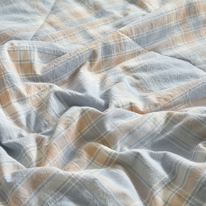 91家纺网 家纺一手货源 找家纺 爱屋及屋 2026新款无印风新疆棉花夏被夏凉被被子被芯 莫尼蓝