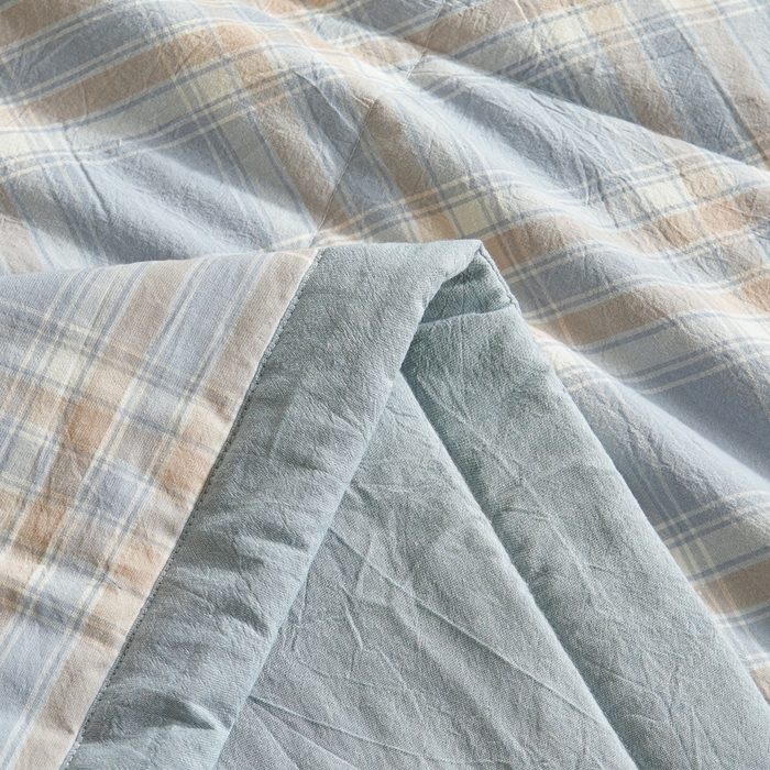 91家纺网 家纺一手货源 找家纺 爱屋及屋 2026新款无印风新疆棉花夏被夏凉被被子被芯 莫尼蓝