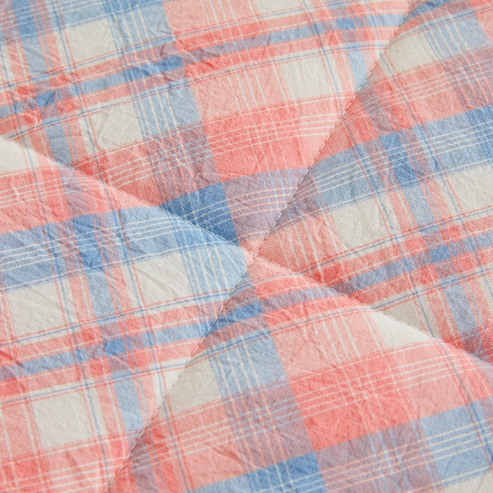 91家纺网 家纺一手货源 找家纺 爱屋及屋 2026新款无印风新疆棉花夏被夏凉被被子被芯 清新格