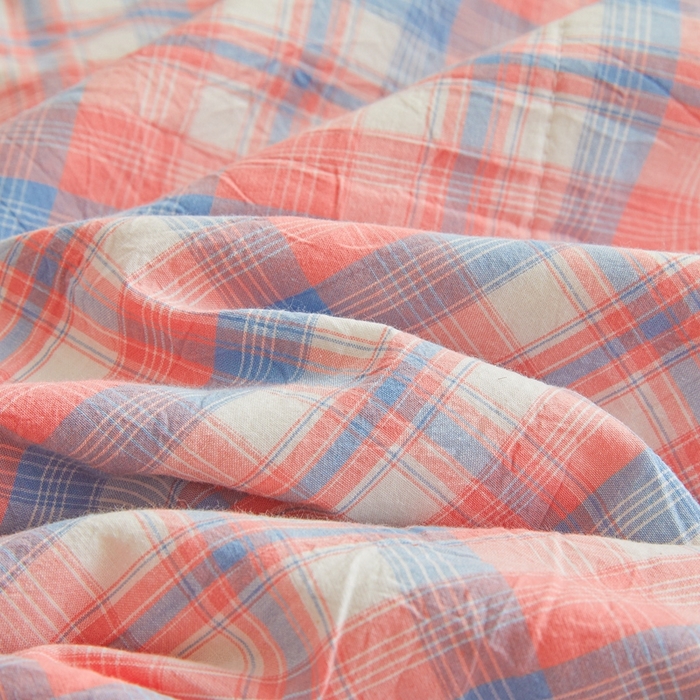 91家纺网 家纺一手货源 找家纺 爱屋及屋 2026新款无印风新疆棉花夏被夏凉被被子被芯 清新格