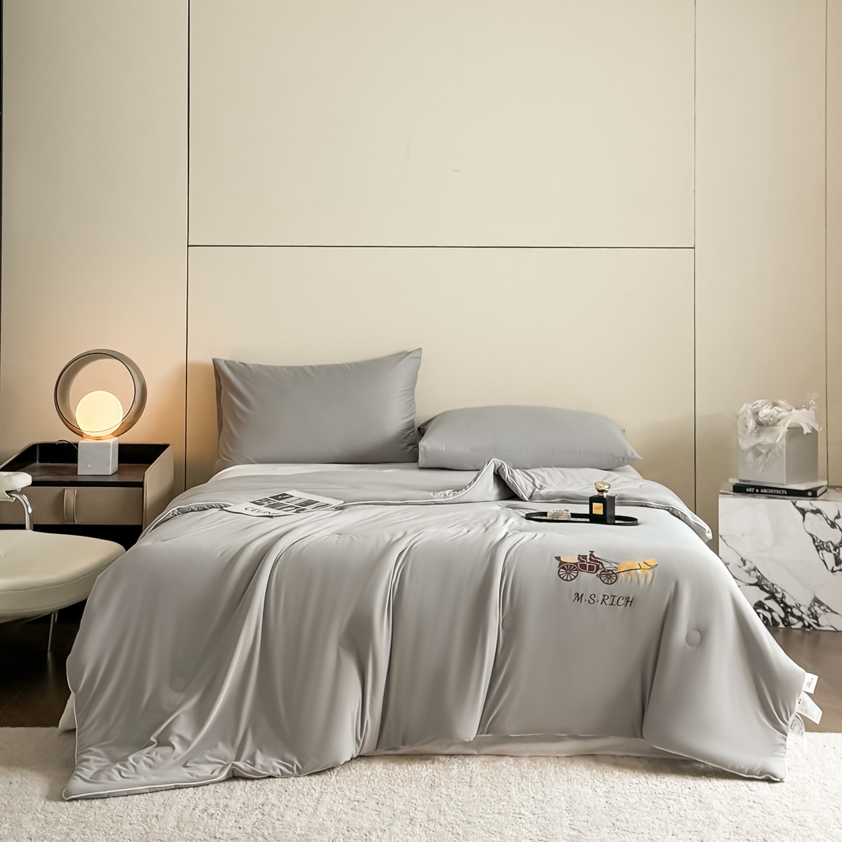 91家纺网 家纺一手货源 找家纺 （总）遇见家居生活馆 2026新款凉感丝夏被夏凉被空调被-夏沫