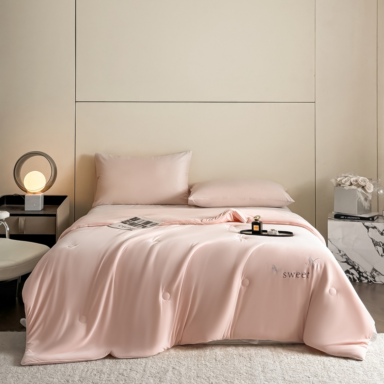 91家纺网 家纺一手货源 找家纺 （总）遇见家居生活馆 2026新款凉感丝夏被夏凉被空调被-夏沫