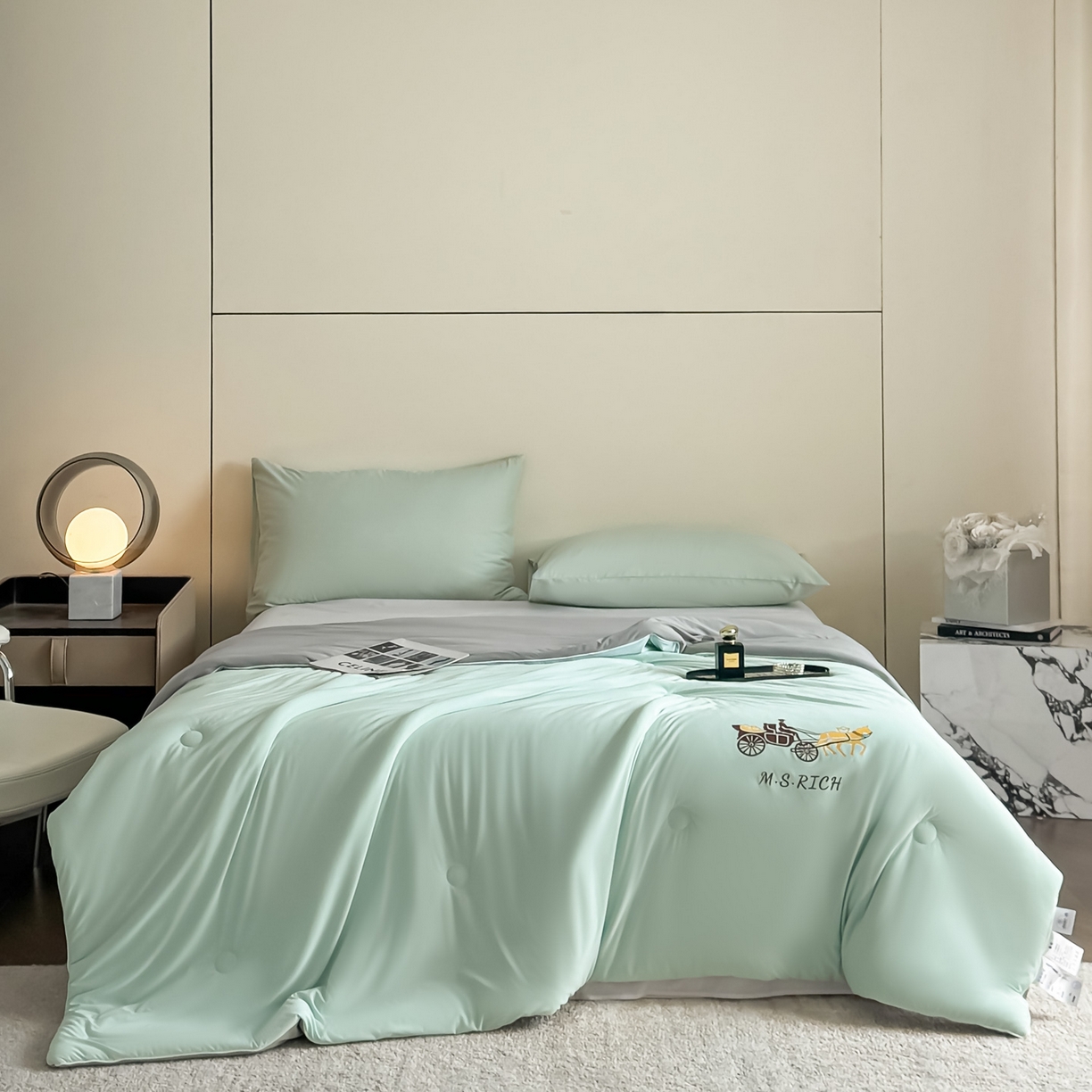 91家纺网 家纺一手货源 找家纺 （总）遇见家居生活馆 2026新款凉感丝夏被夏凉被空调被-夏沫