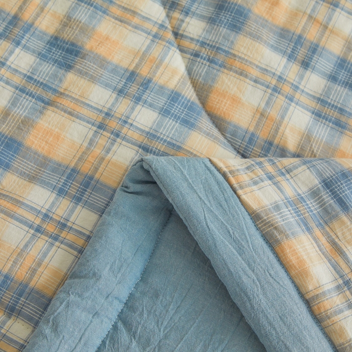 91家纺网 家纺一手货源 找家纺 爱屋及屋 2026新款无印风新疆棉花夏被夏凉被被子被芯 雅致格