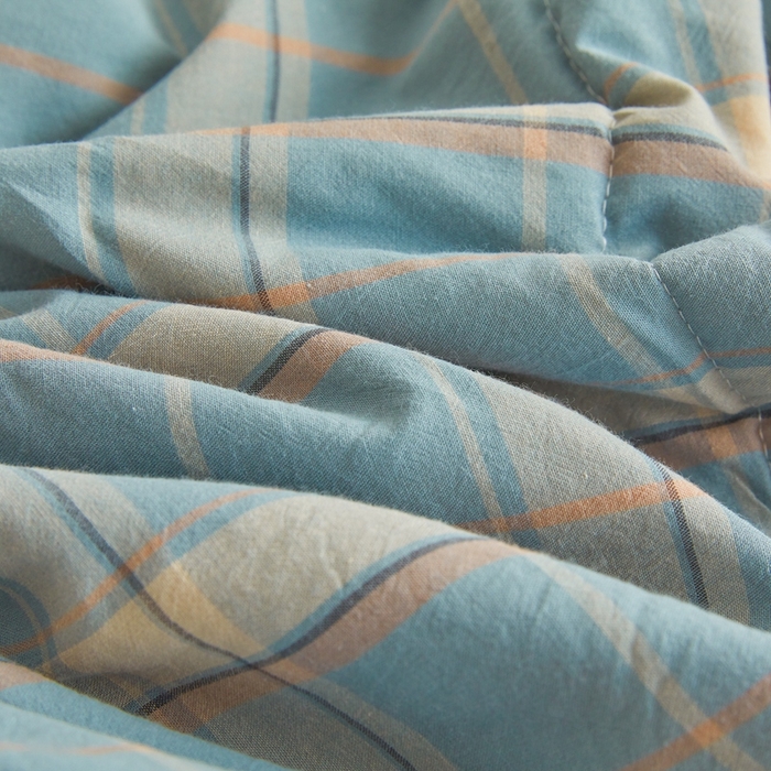 91家纺网 家纺一手货源 找家纺 爱屋及屋 2026新款无印风新疆棉花夏被夏凉被被子被芯 印象蓝