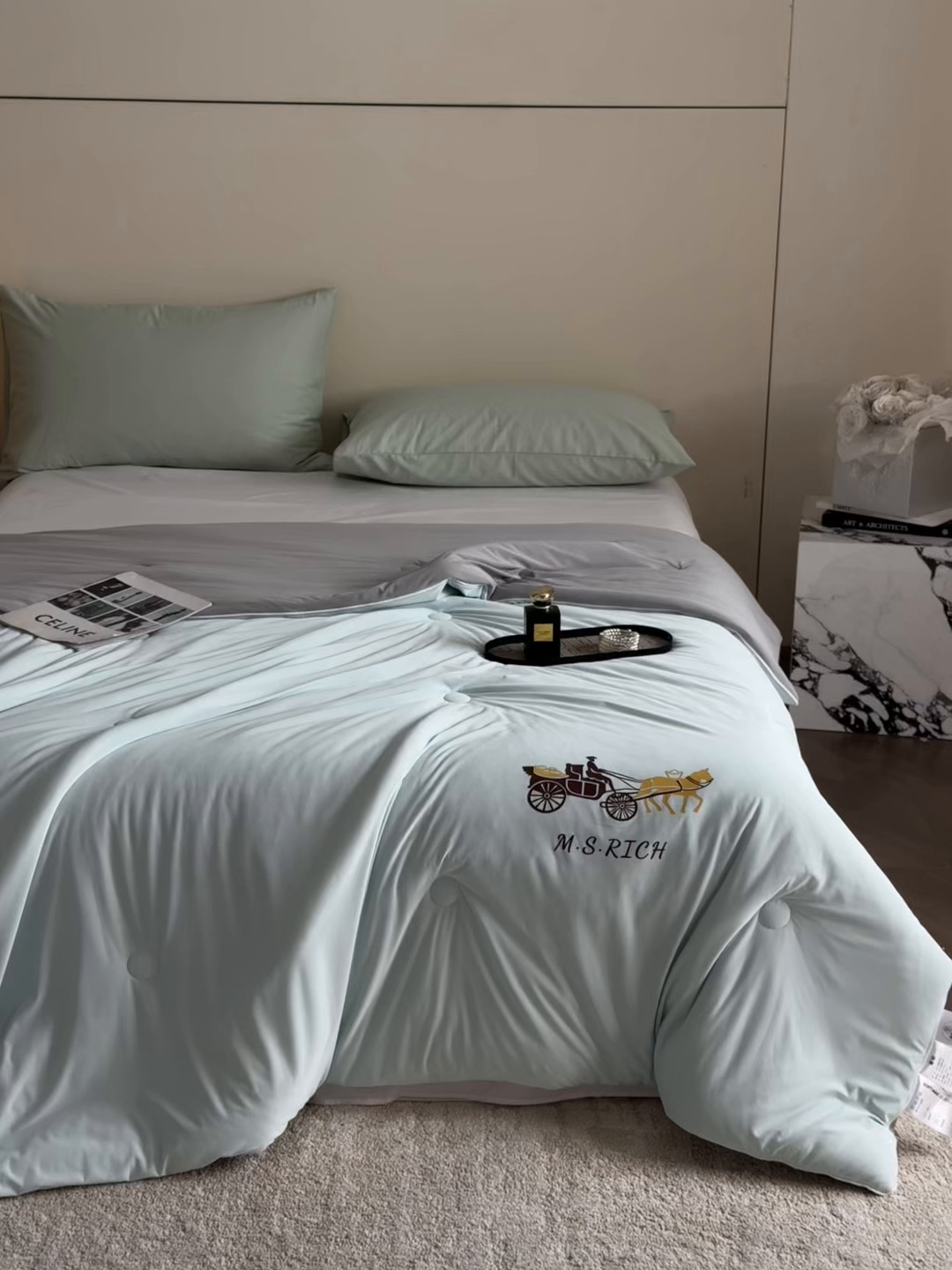 91家纺网 家纺一手货源 找家纺 （总）遇见家居生活馆 2026新款凉感丝夏被夏凉被空调被-夏沫