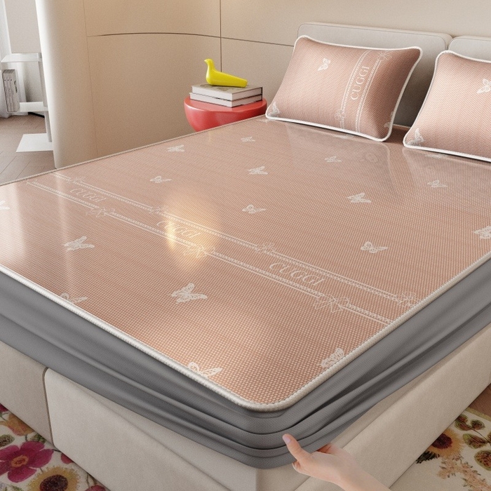 91家纺网 家纺一手货源 找家纺 （总）福来临家纺 2026新款印花冰丝席席子凉席-床席款床笠款