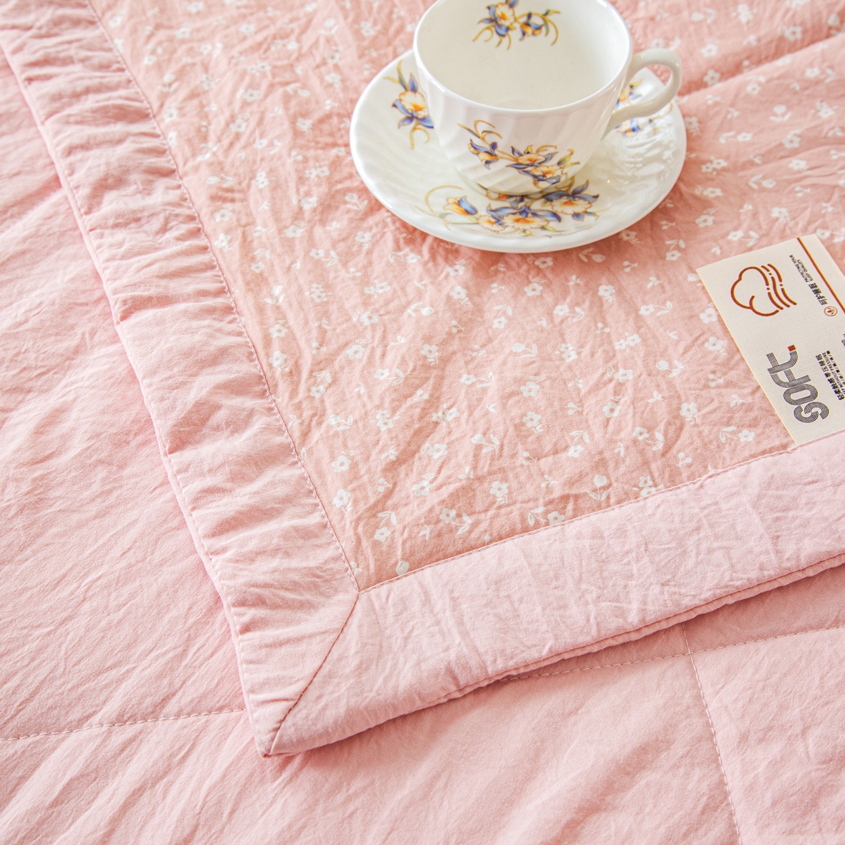 91家纺网 家纺一手货源 找家纺 美之润家纺 2026新款棉花新疆棉花被印花夏被学生单人宿舍夏被 暖梦