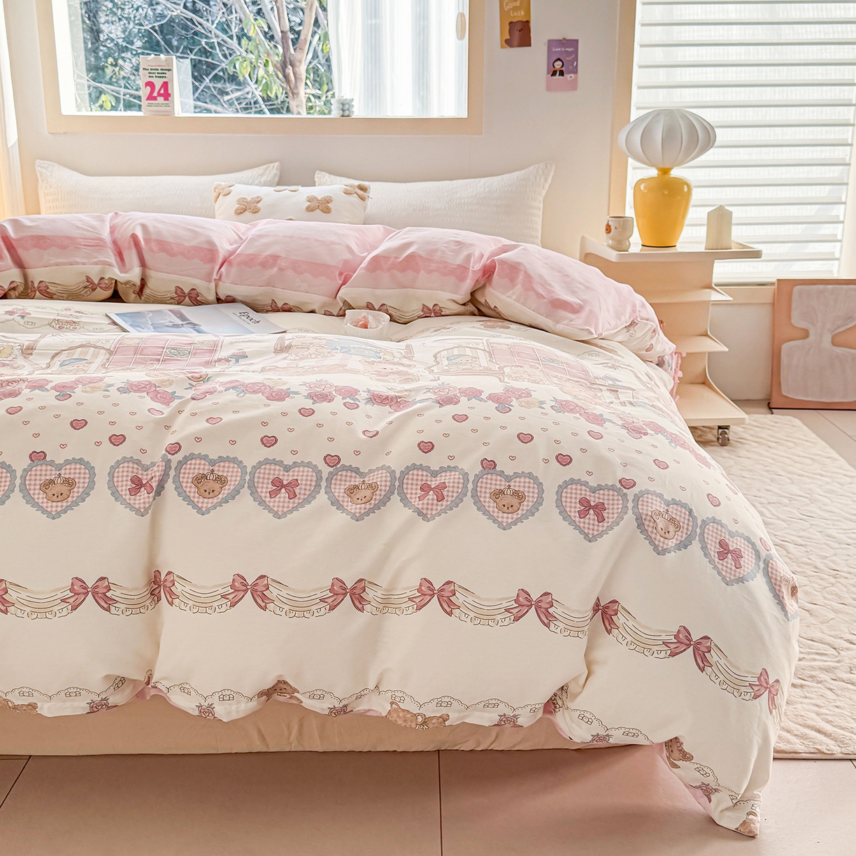 91家纺网 家纺一手货源 找家纺 （总）小蓝孩家纺 2026新款12868全棉印花单被套(联系商家可打折，尺寸可定制)