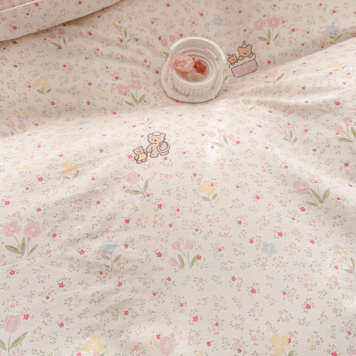 91家纺网 家纺一手货源 找家纺 小蓝孩家纺 2026新款12868全棉印花单被套(联系商家可打折，尺寸可定制) 丛林蜜语