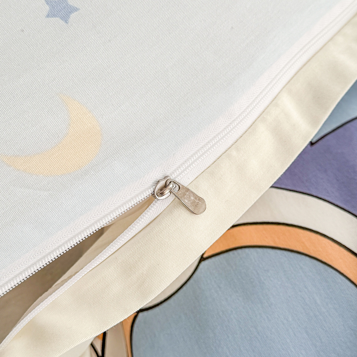 91家纺网 家纺一手货源 找家纺 小蓝孩家纺 2026新款12868全棉印花单被套(联系商家可打折，尺寸可定制) 太空梦乐园