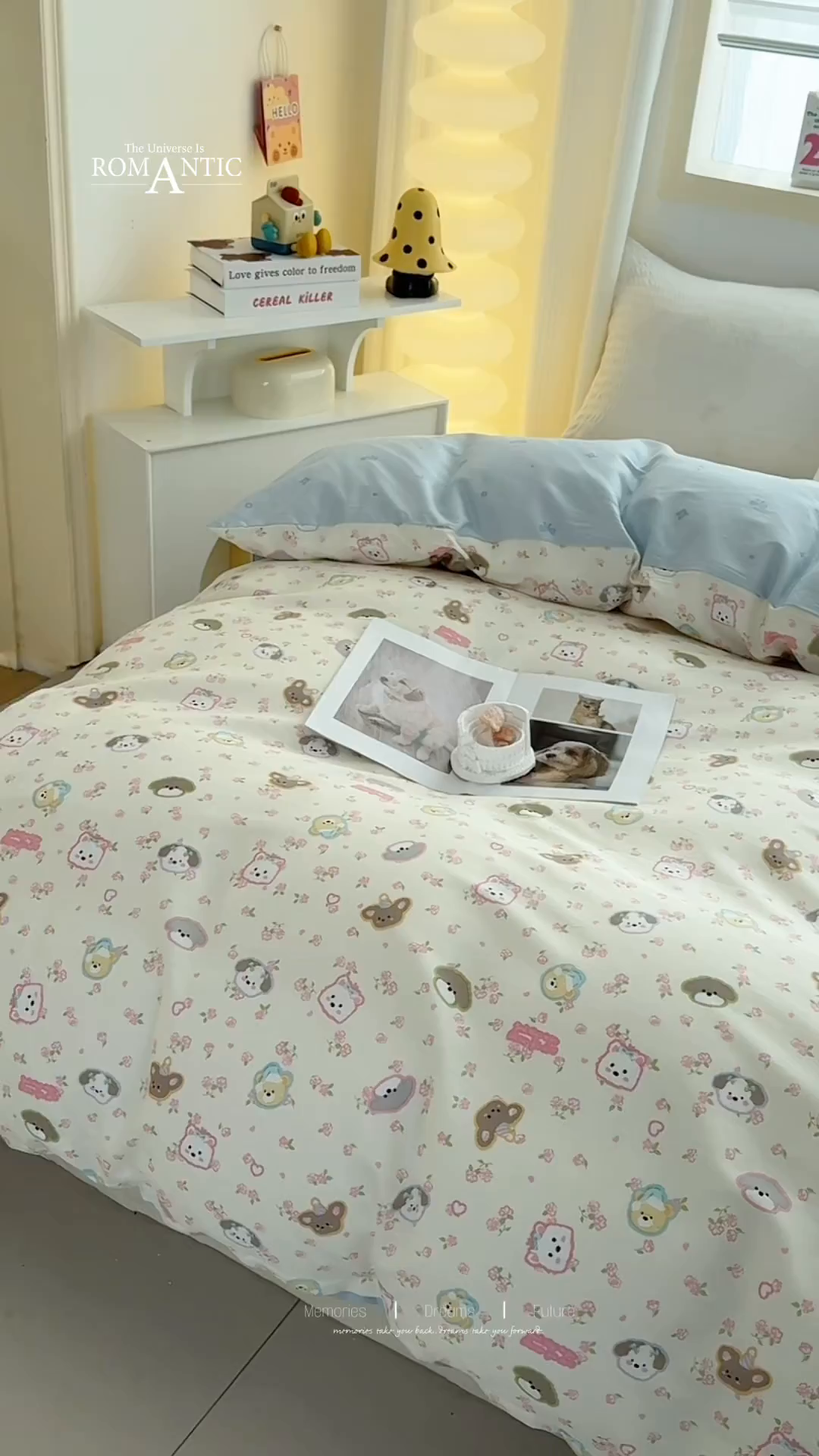 91家纺网 家纺一手货源 找家纺 小蓝孩家纺 2026新款12868全棉印花单被套(联系商家可打折，尺寸可定制) 萌宠伙伴