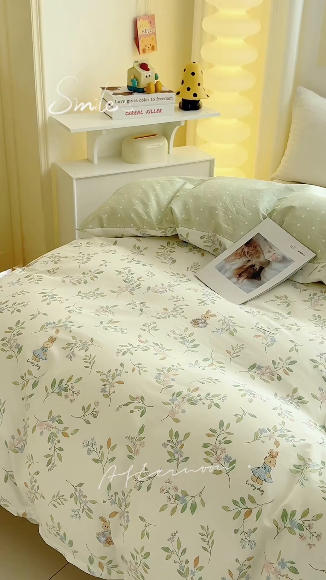 91家纺网 家纺一手货源 找家纺 小蓝孩家纺 2026新款12868全棉印花单被套(联系商家可打折，尺寸可定制) 风铃小兔