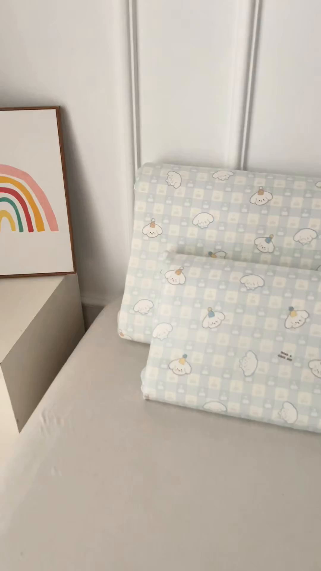 91家纺网 家纺一手货源 找家纺 百寐 2026新款全棉A类双层纱立体乳胶枕套纯棉纱布卡通碎花小清新枕套 立体-樱桃狗