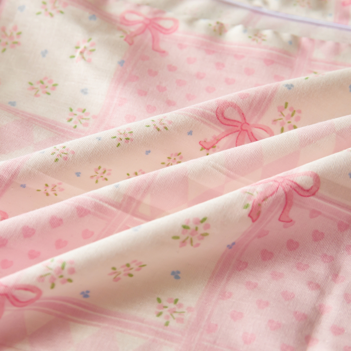 91家纺网 家纺一手货源 找家纺 百寐 2026新款全棉A类双层纱立体乳胶枕套纯棉纱布卡通碎花小清新枕套 立体-小城故事