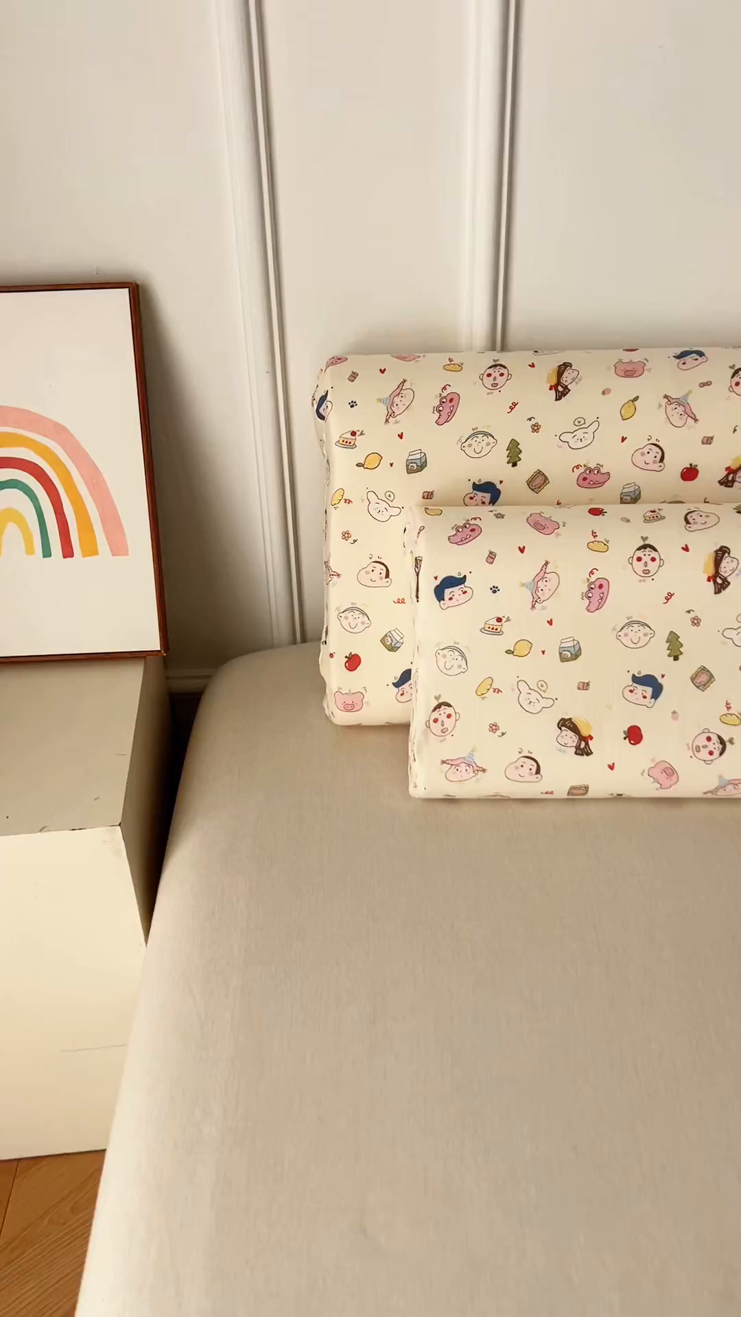 91家纺网 家纺一手货源 找家纺 （总）百寐 2026新款全棉A类双层纱立体乳胶枕套纯棉纱布卡通碎花小清新枕套