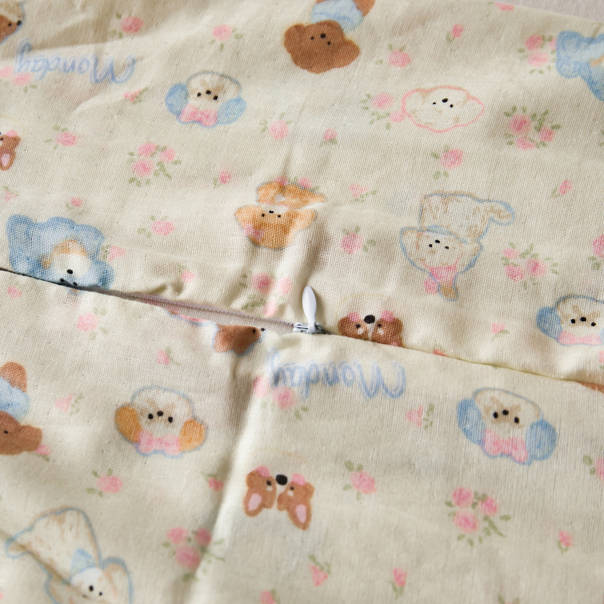 91家纺网 家纺一手货源 找家纺 百寐 2026新款全棉A类双层纱立体乳胶枕套纯棉纱布卡通碎花小清新枕套 立体-小泡芙