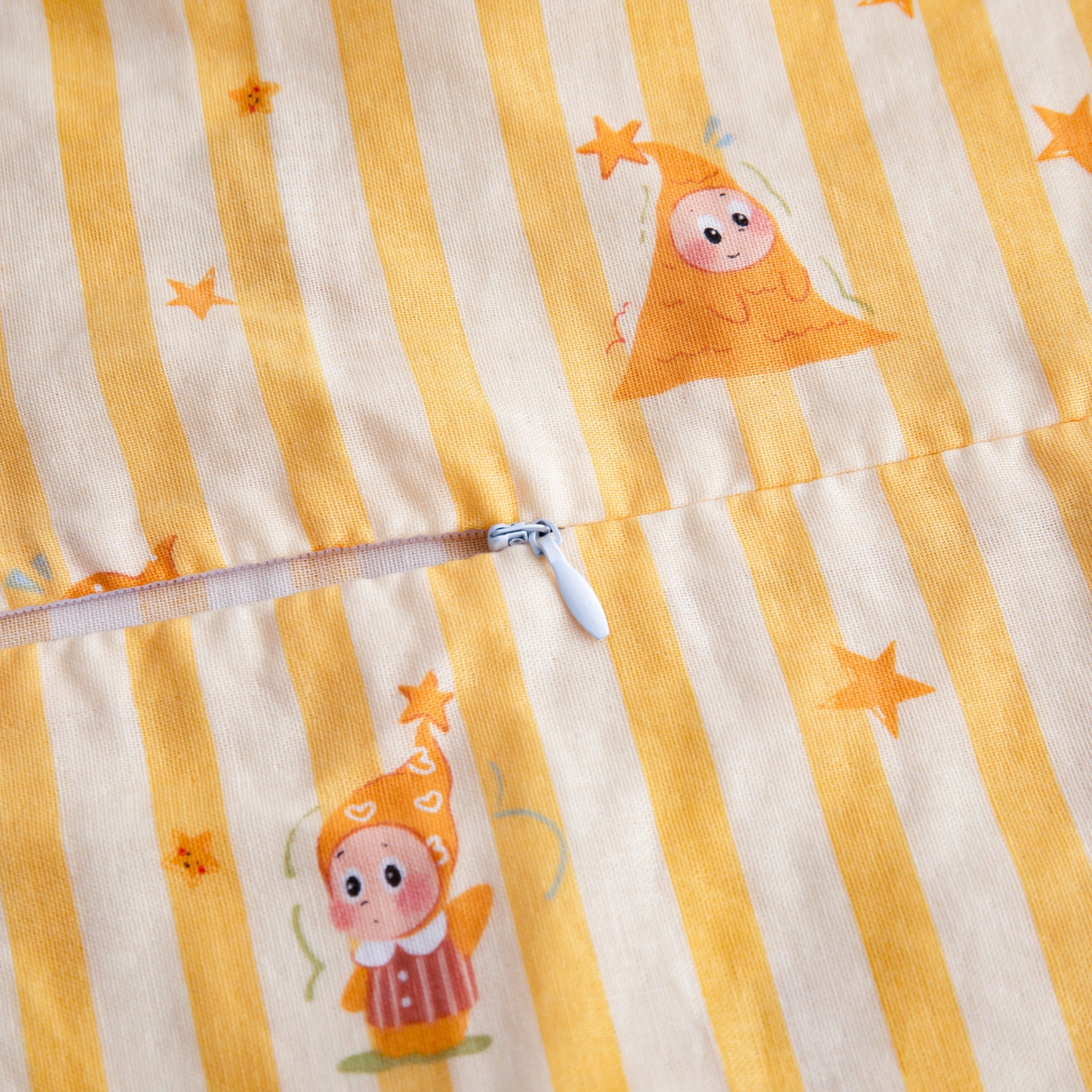 91家纺网 家纺一手货源 找家纺 百寐 2026新款全棉A类双层纱立体乳胶枕套纯棉纱布卡通碎花小清新枕套 立体-星星人