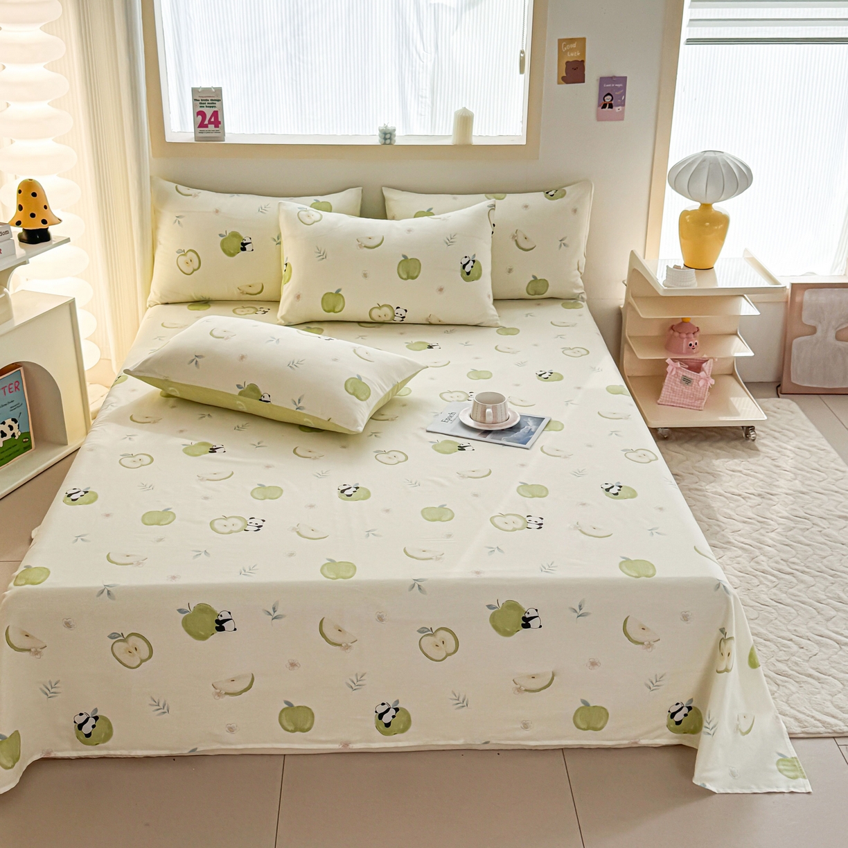 91家纺网 家纺一手货源 找家纺 （总）小蓝孩家纺 2026新款12868全棉印花单床单(联系商家可打折，尺寸可定制)