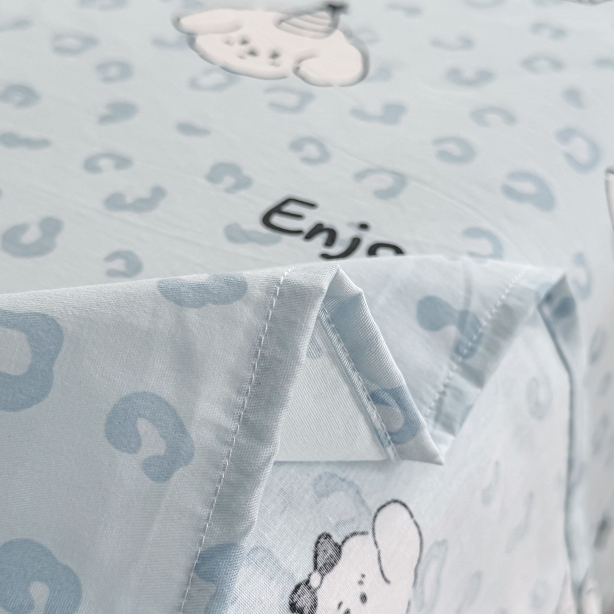 91家纺网 家纺一手货源 找家纺 小蓝孩家纺 2026新款12868全棉印花单床单(联系商家可打折，尺寸可定制) 豹纹猫咪