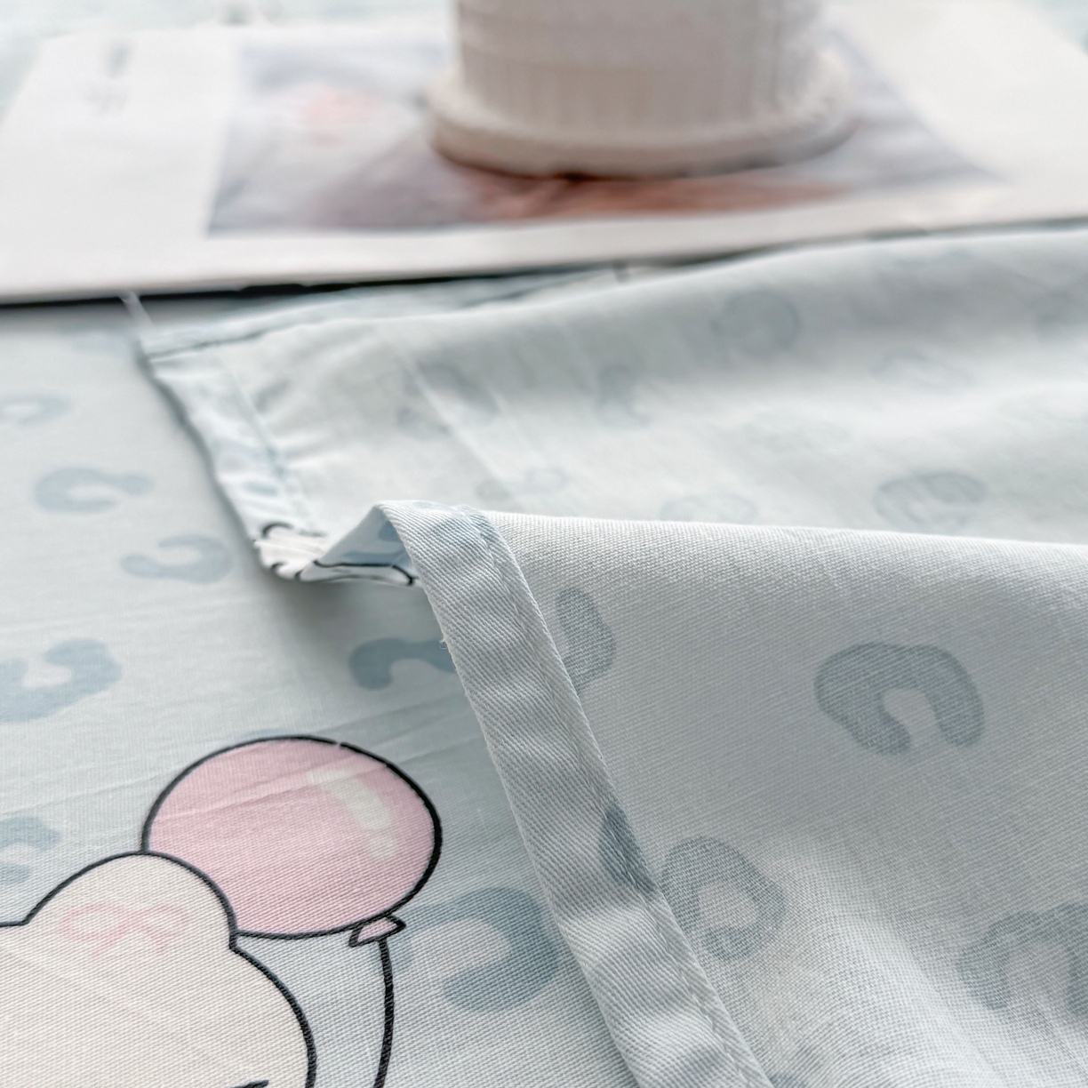 91家纺网 家纺一手货源 找家纺 小蓝孩家纺 2026新款12868全棉印花单床单(联系商家可打折，尺寸可定制) 豹纹猫咪