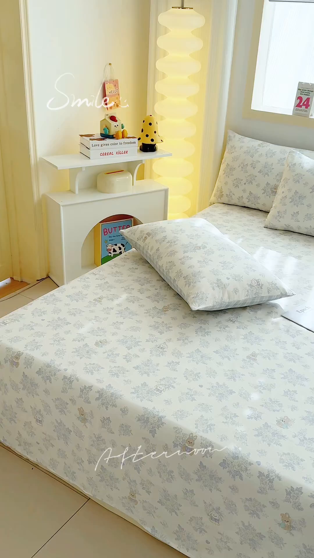 91家纺网 家纺一手货源 找家纺 小蓝孩家纺 2026新款12868全棉印花单床单(联系商家可打折，尺寸可定制) 森林兔