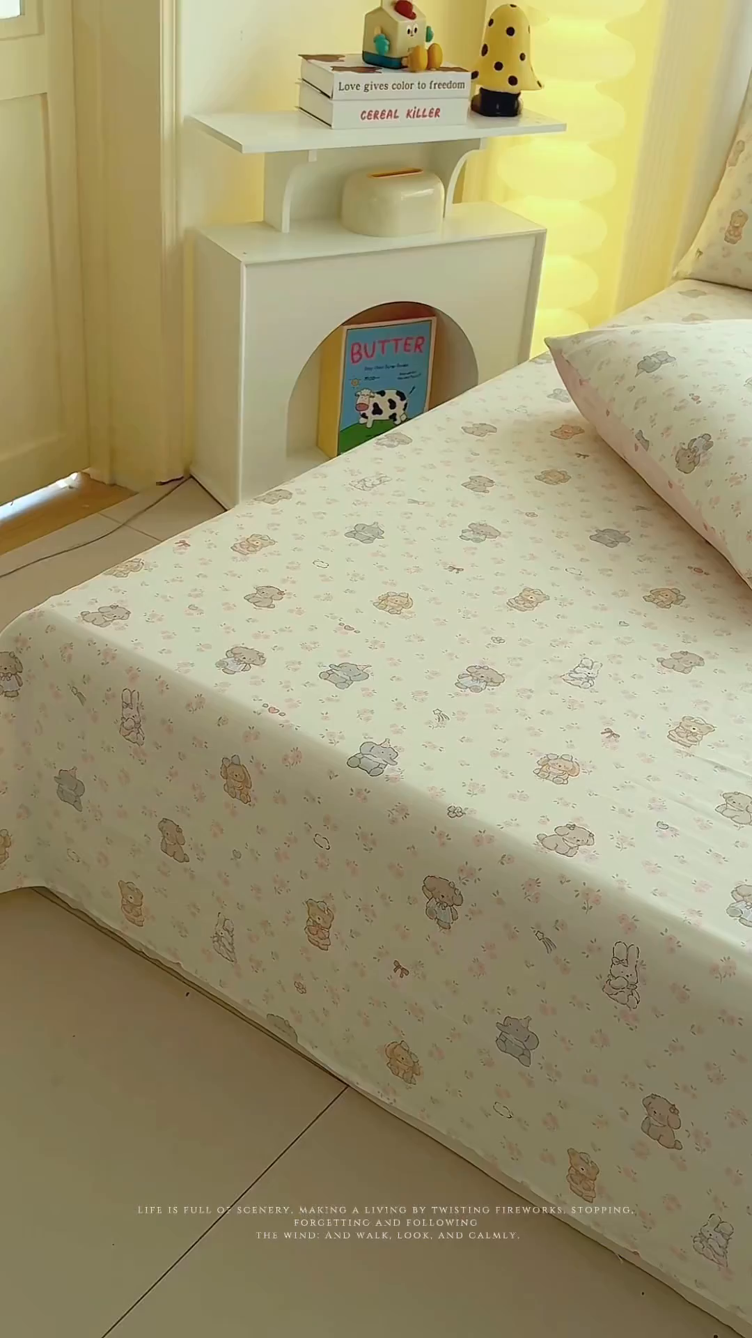 91家纺网 家纺一手货源 找家纺 小蓝孩家纺 2026新款12868全棉印花单床单(联系商家可打折，尺寸可定制) 奶酪幼儿园