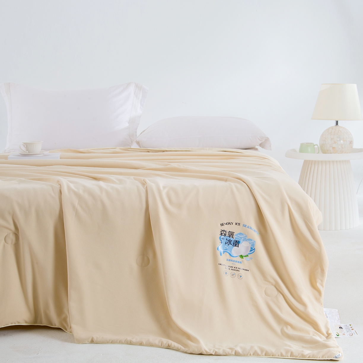 91家纺网 家纺一手货源 找家纺 （总）禹祥家纺 2026新款冰氧桑蚕丝空调被夏凉被学生被蚕蛹蛋白被外贸跨境被子被芯直播爆款