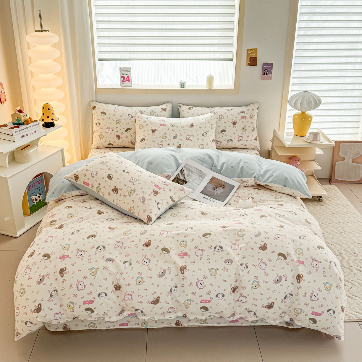 （总）小蓝孩家纺 2026新款12868全棉纯棉印花四件套（联系商家可打折，尺寸可定制）