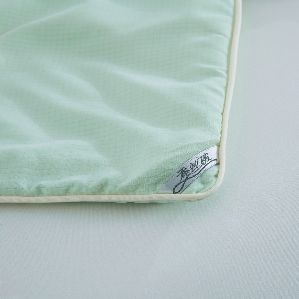 91家纺网 家纺一手货源 找家纺 禹祥家纺 2026新款冰氧桑蚕丝空调被夏凉被学生被蚕蛹蛋白被外贸跨境被子被芯直播爆款 青禾绿