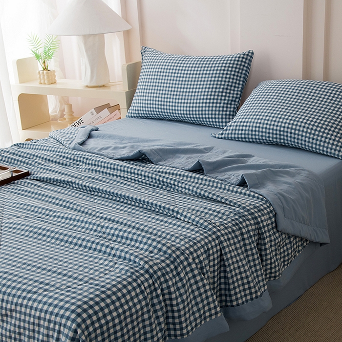 91家纺网 家纺一手货源 找家纺 （总）禹祥家纺 2026新款水洗棉A类100%新疆棉花填充夏被可机洗空调被夏凉被学生被被子被芯