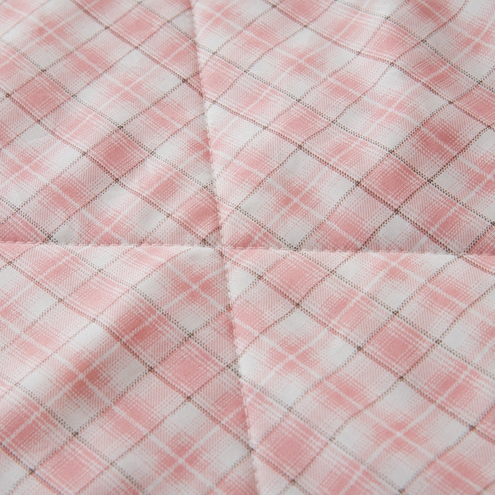 91家纺网 家纺一手货源 找家纺 禹祥家纺 2026新款水洗棉A类100%新疆棉花填充夏被可机洗空调被夏凉被学生被被子被芯 爱莎-粉