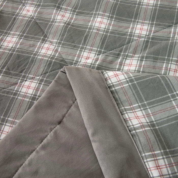 91家纺网 家纺一手货源 找家纺 禹祥家纺 2026新款水洗棉A类100%新疆棉花填充夏被可机洗空调被夏凉被学生被被子被芯 里约-灰