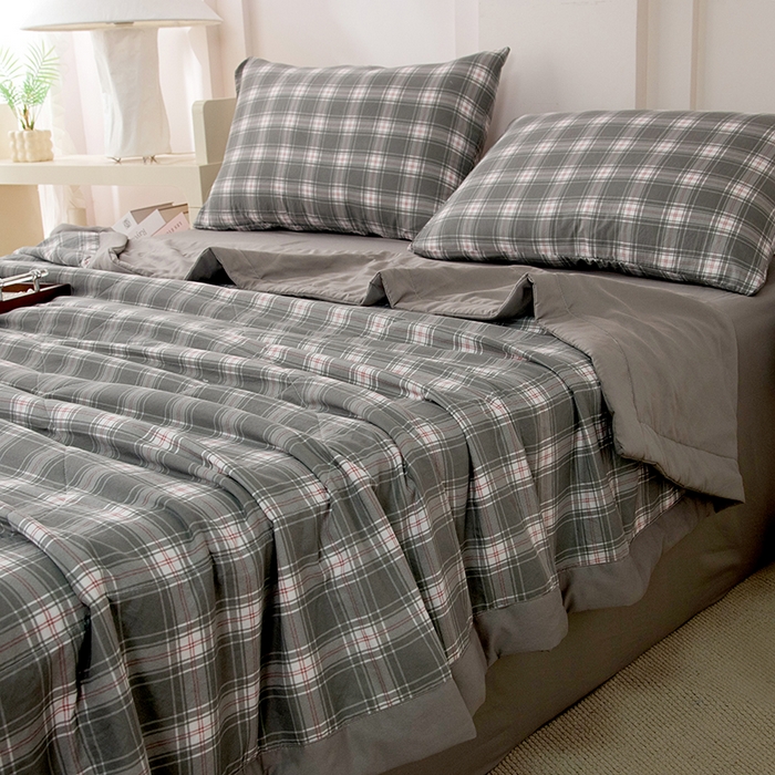 91家纺网 家纺一手货源 找家纺 禹祥家纺 2026新款水洗棉A类100%新疆棉花填充夏被可机洗空调被夏凉被学生被被子被芯 里约-灰