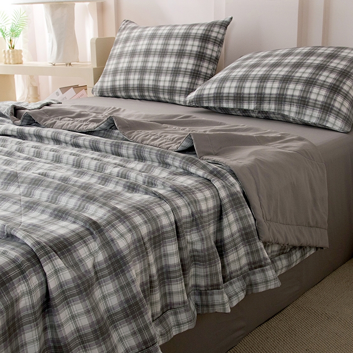 91家纺网 家纺一手货源 找家纺 禹祥家纺 2026新款水洗棉A类100%新疆棉花填充夏被可机洗空调被夏凉被学生被被子被芯 艾琳-灰