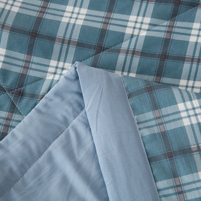 91家纺网 家纺一手货源 找家纺 禹祥家纺 2026新款水洗棉A类100%新疆棉花填充夏被可机洗空调被夏凉被学生被被子被芯 沃格-蓝