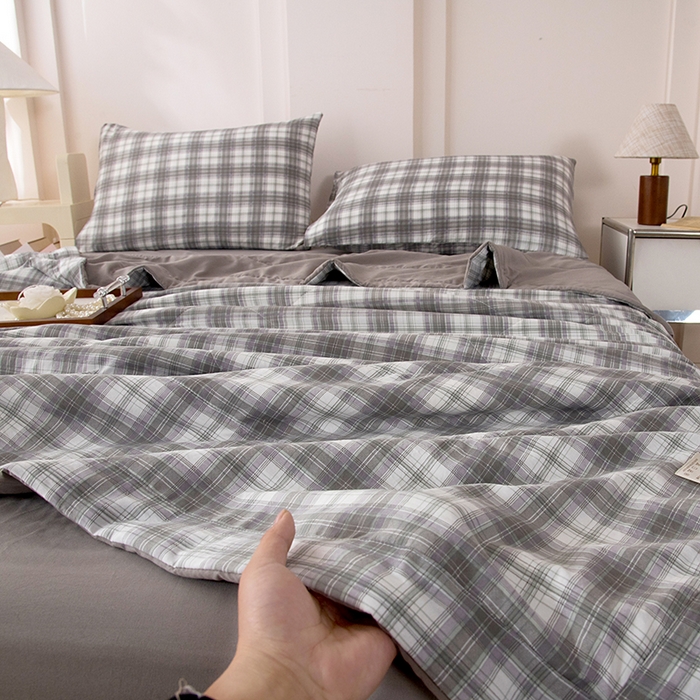 91家纺网 家纺一手货源 找家纺 禹祥家纺 2026新款水洗棉A类100%新疆棉花填充夏被可机洗空调被夏凉被学生被被子被芯 艾琳-灰