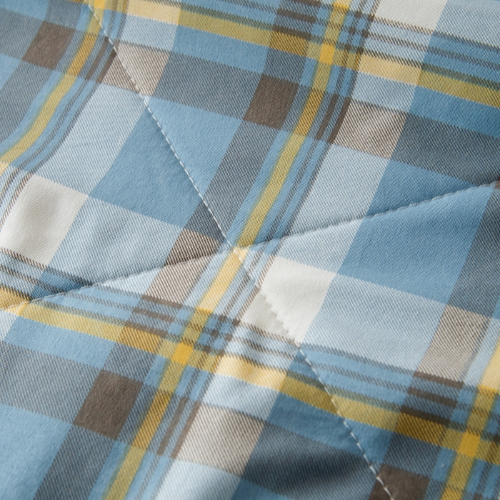 91家纺网 家纺一手货源 找家纺 禹祥家纺 2026新款水洗棉A类100%新疆棉花填充夏被可机洗空调被夏凉被学生被被子被芯 雅致格-蓝