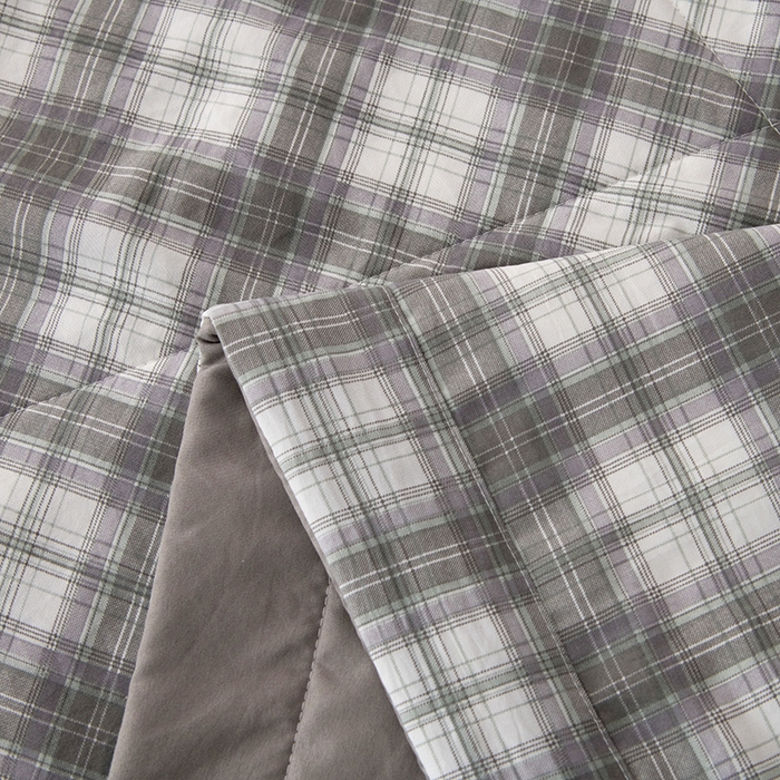 91家纺网 家纺一手货源 找家纺 禹祥家纺 2026新款水洗棉A类100%新疆棉花填充夏被可机洗空调被夏凉被学生被被子被芯 艾琳-灰