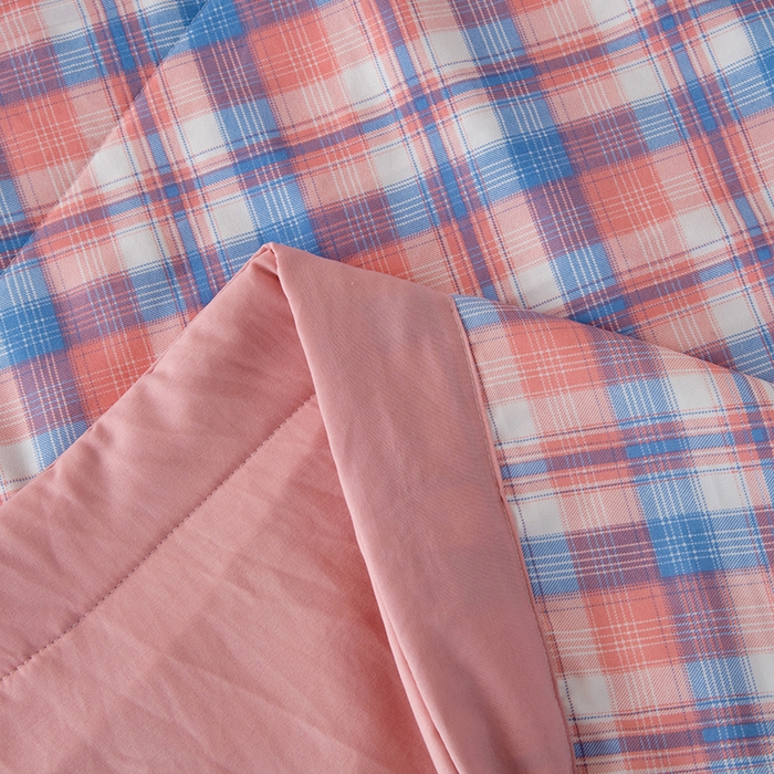 91家纺网 家纺一手货源 找家纺 禹祥家纺 2026新款水洗棉A类100%新疆棉花填充夏被可机洗空调被夏凉被学生被被子被芯 清新格-玉