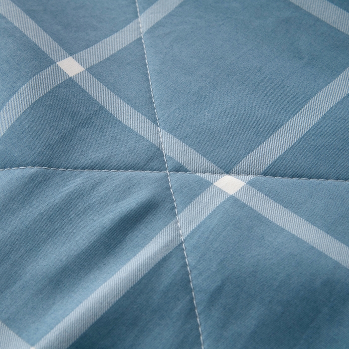 91家纺网 家纺一手货源 找家纺 禹祥家纺 2026新款水洗棉A类100%新疆棉花填充夏被可机洗空调被夏凉被学生被被子被芯 布丁大格