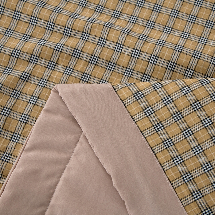 91家纺网 家纺一手货源 找家纺 禹祥家纺 2026新款水洗棉A类100%新疆棉花填充夏被可机洗空调被夏凉被学生被被子被芯 春野-咖