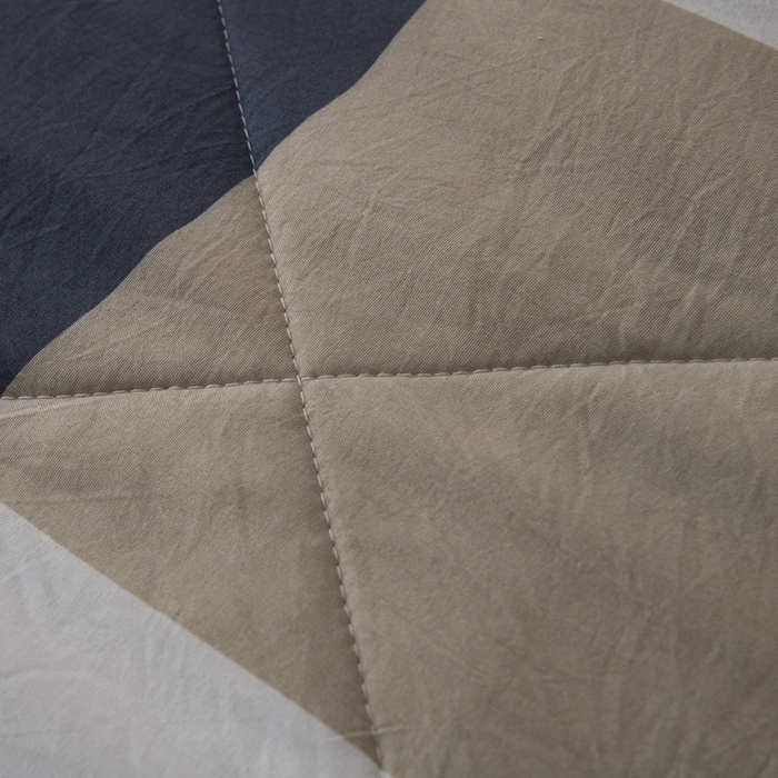 91家纺网 家纺一手货源 找家纺 禹祥家纺 2026新款水洗棉A类100%新疆棉花填充夏被可机洗空调被夏凉被学生被被子被芯 烟灰大格