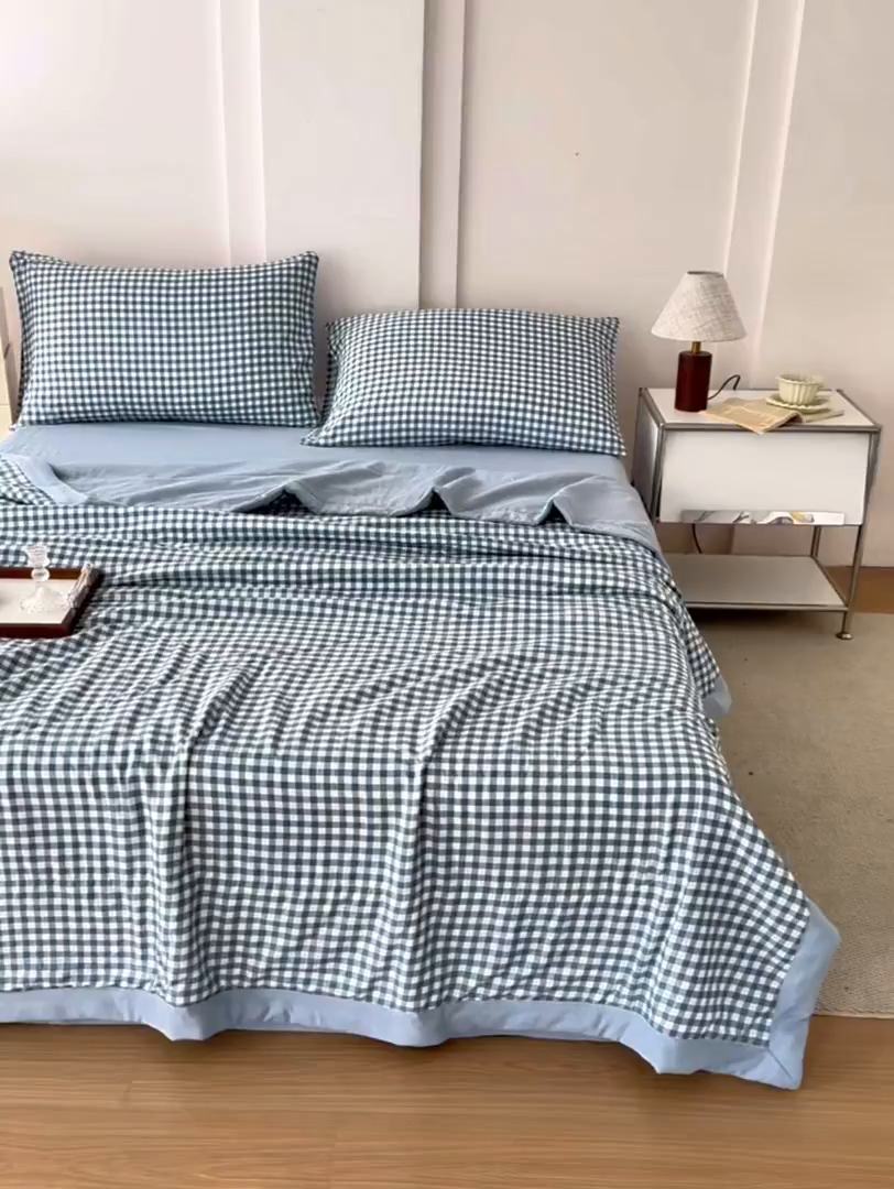 91家纺网 家纺一手货源 找家纺 （总）禹祥家纺 2026新款水洗棉A类100%新疆棉花填充夏被可机洗空调被夏凉被学生被被子被芯