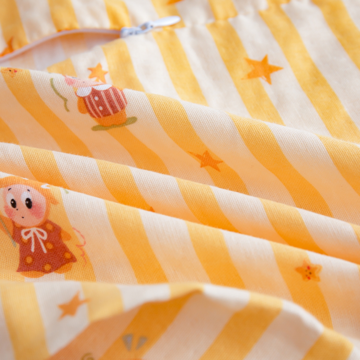 91家纺网 家纺一手货源 找家纺 百寐 2026新款全棉A类双层纱立体乳胶枕套纯棉纱布卡通碎花小清新枕套 立体-星星人