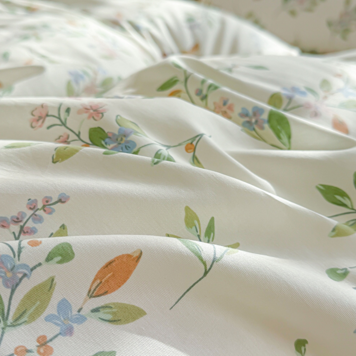 91家纺网 家纺一手货源 找家纺 小蓝孩家纺 2026新款12868全棉纯棉印花四件套（联系商家可打折，尺寸可定制） 风铃小兔