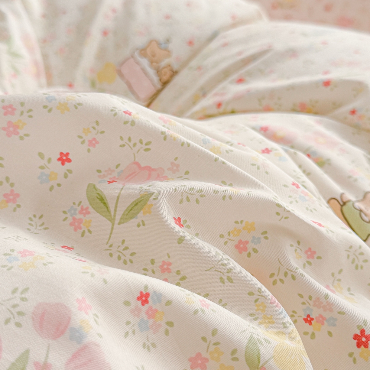 91家纺网 家纺一手货源 找家纺 小蓝孩家纺 2026新款12868全棉纯棉印花四件套（联系商家可打折，尺寸可定制） 丛林蜜语